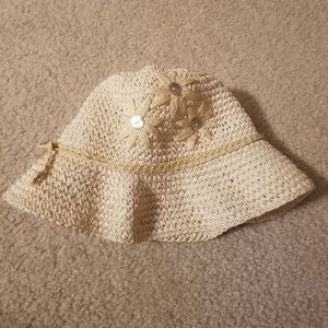 Flower straw hat